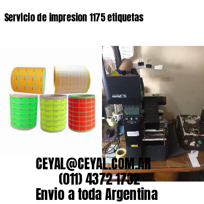 Servicio de impresion 1175 etiquetas