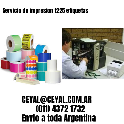 Servicio de impresion 1225 etiquetas