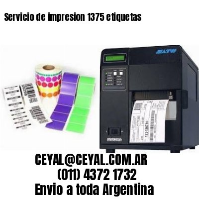 Servicio de impresion 1375 etiquetas