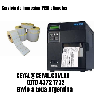 Servicio de impresion 1425 etiquetas