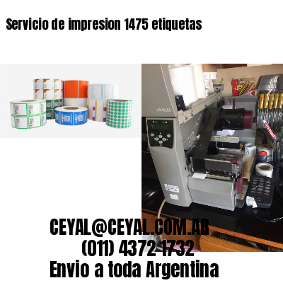 Servicio de impresion 1475 etiquetas