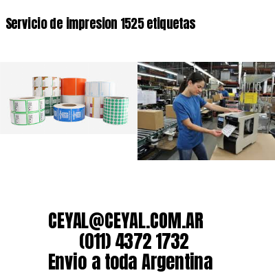 Servicio de impresion 1525 etiquetas