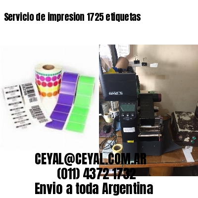 Servicio de impresion 1725 etiquetas