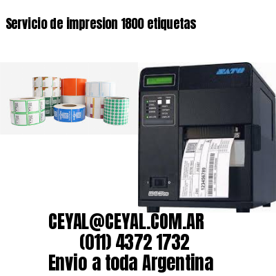 Servicio de impresion 1800 etiquetas