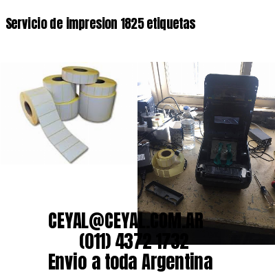 Servicio de impresion 1825 etiquetas
