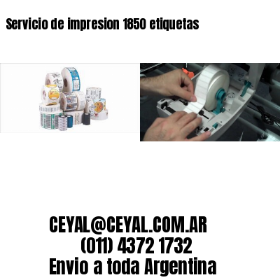 Servicio de impresion 1850 etiquetas