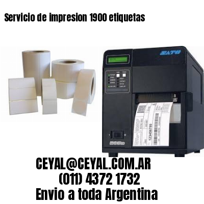 Servicio de impresion 1900 etiquetas