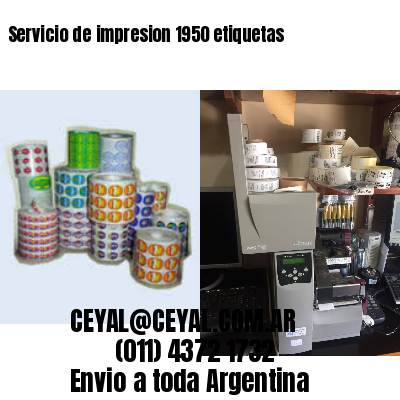 Servicio de impresion 1950 etiquetas