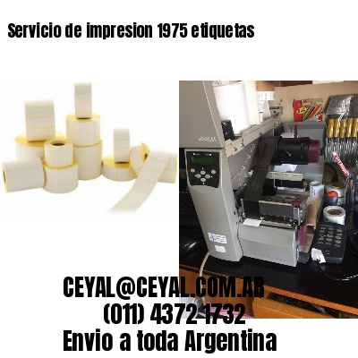 Servicio de impresion 1975 etiquetas