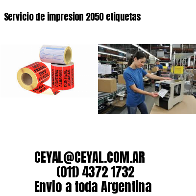 Servicio de impresion 2050 etiquetas