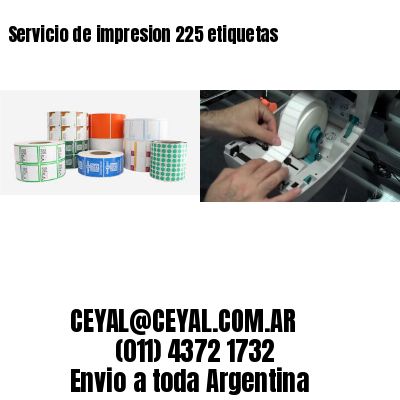 Servicio de impresion 225 etiquetas