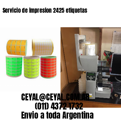 Servicio de impresion 2425 etiquetas