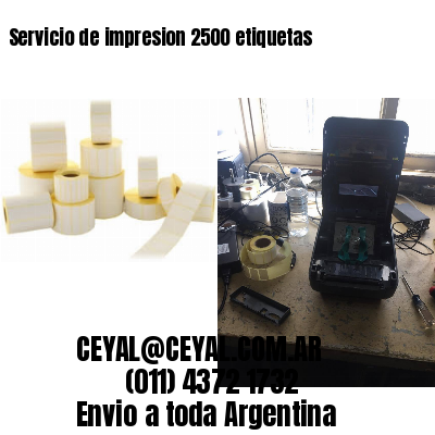 Servicio de impresion 2500 etiquetas