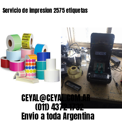 Servicio de impresion 2575 etiquetas
