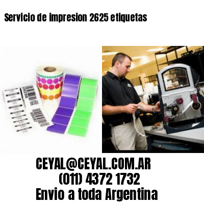 Servicio de impresion 2625 etiquetas