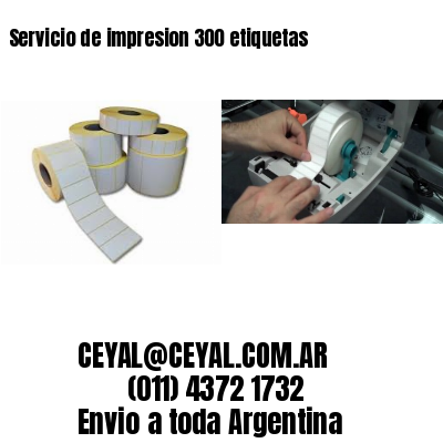 Servicio de impresion 300 etiquetas
