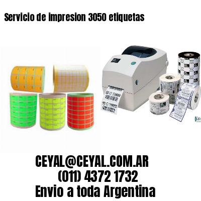 Servicio de impresion 3050 etiquetas