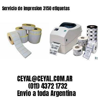Servicio de impresion 3150 etiquetas