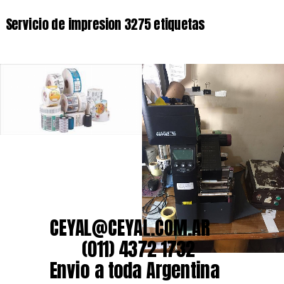 Servicio de impresion 3275 etiquetas