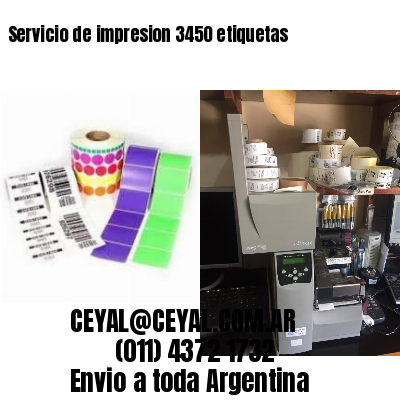 Servicio de impresion 3450 etiquetas