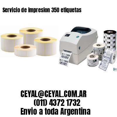 Servicio de impresion 350 etiquetas