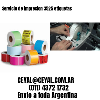 Servicio de impresion 3525 etiquetas