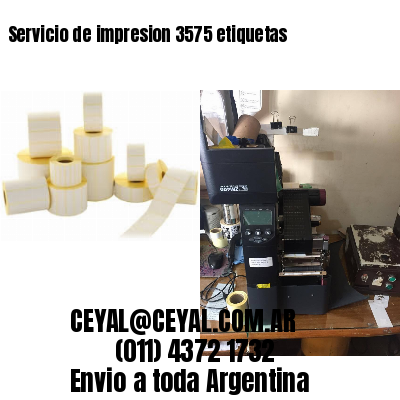 Servicio de impresion 3575 etiquetas