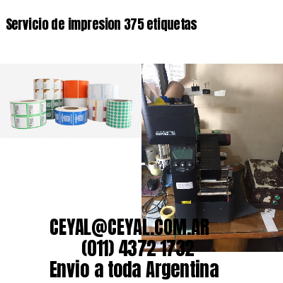 Servicio de impresion 375 etiquetas