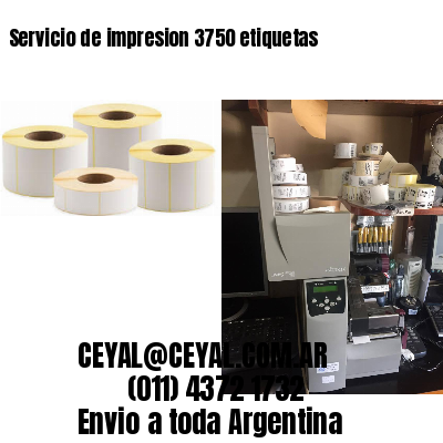 Servicio de impresion 3750 etiquetas