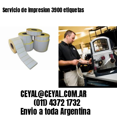 Servicio de impresion 3900 etiquetas