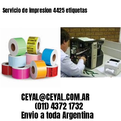 Servicio de impresion 4425 etiquetas