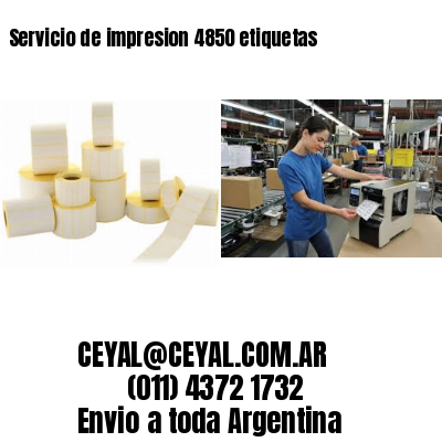 Servicio de impresion 4850 etiquetas