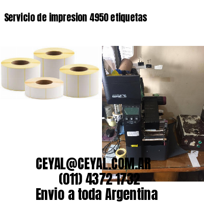 Servicio de impresion 4950 etiquetas