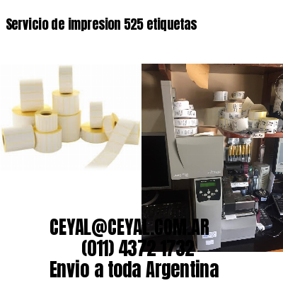 Servicio de impresion 525 etiquetas