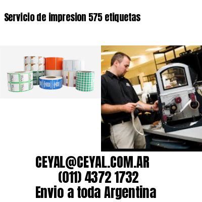 Servicio de impresion 575 etiquetas