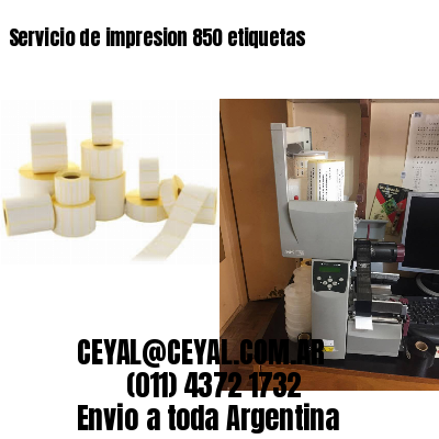 Servicio de impresion 850 etiquetas