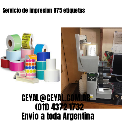 Servicio de impresion 975 etiquetas