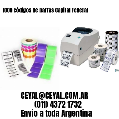 1000 códigos de barras Capital Federal