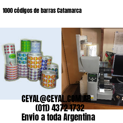 1000 códigos de barras Catamarca
