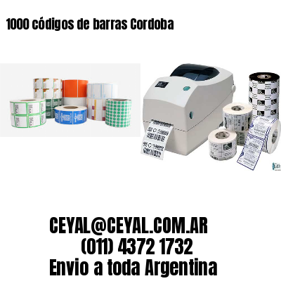1000 códigos de barras Cordoba