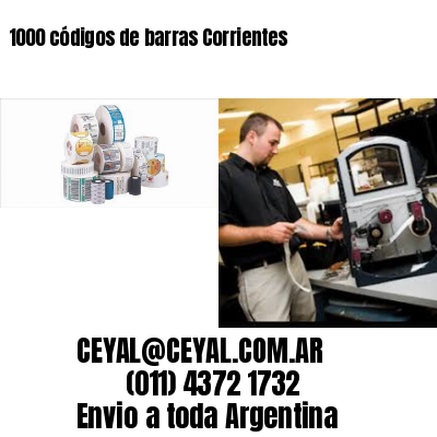 1000 códigos de barras Corrientes