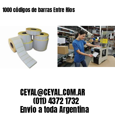 1000 códigos de barras Entre Rios