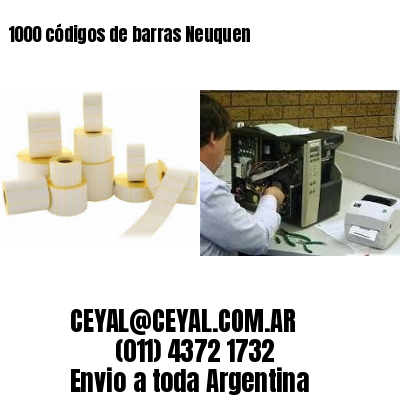 1000 códigos de barras Neuquen