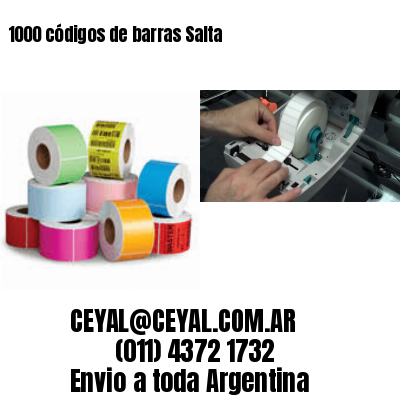 1000 códigos de barras Salta