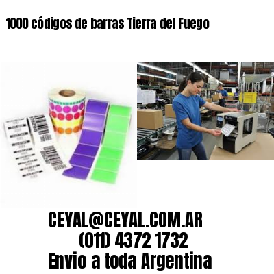 1000 códigos de barras Tierra del Fuego