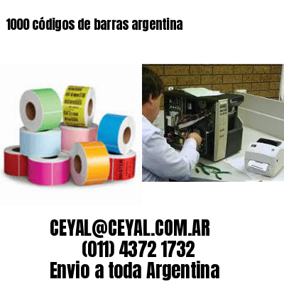 1000 códigos de barras argentina