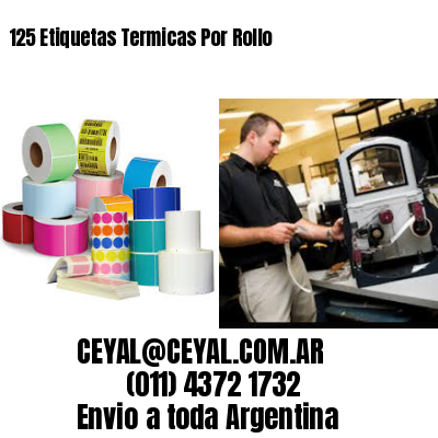 125 Etiquetas Termicas Por Rollo