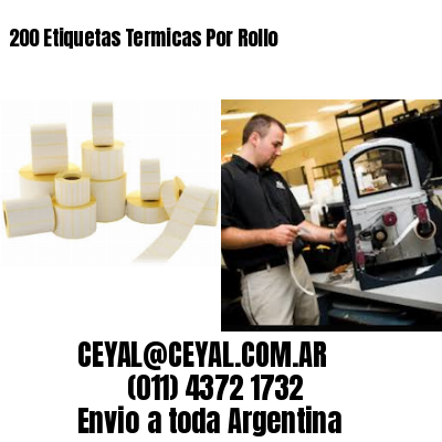 200 Etiquetas Termicas Por Rollo