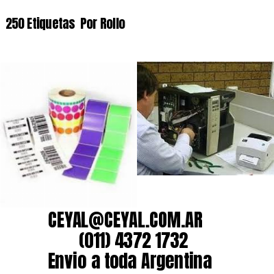 250 Etiquetas  Por Rollo