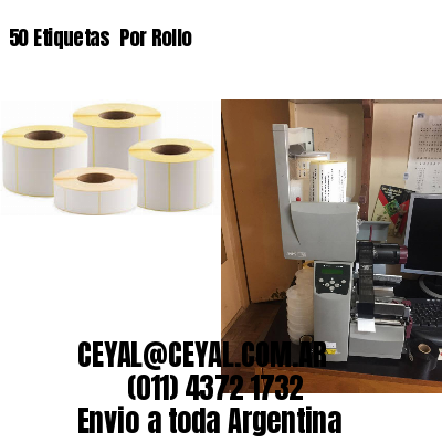 50 Etiquetas  Por Rollo